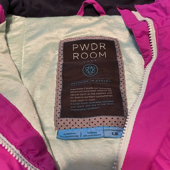 Powder room pull over purple winter/spring coat - Picture 3 of 3
